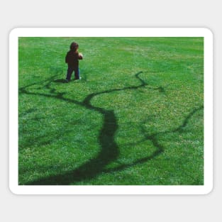 YOUNG BOY IN A TREE Magnet